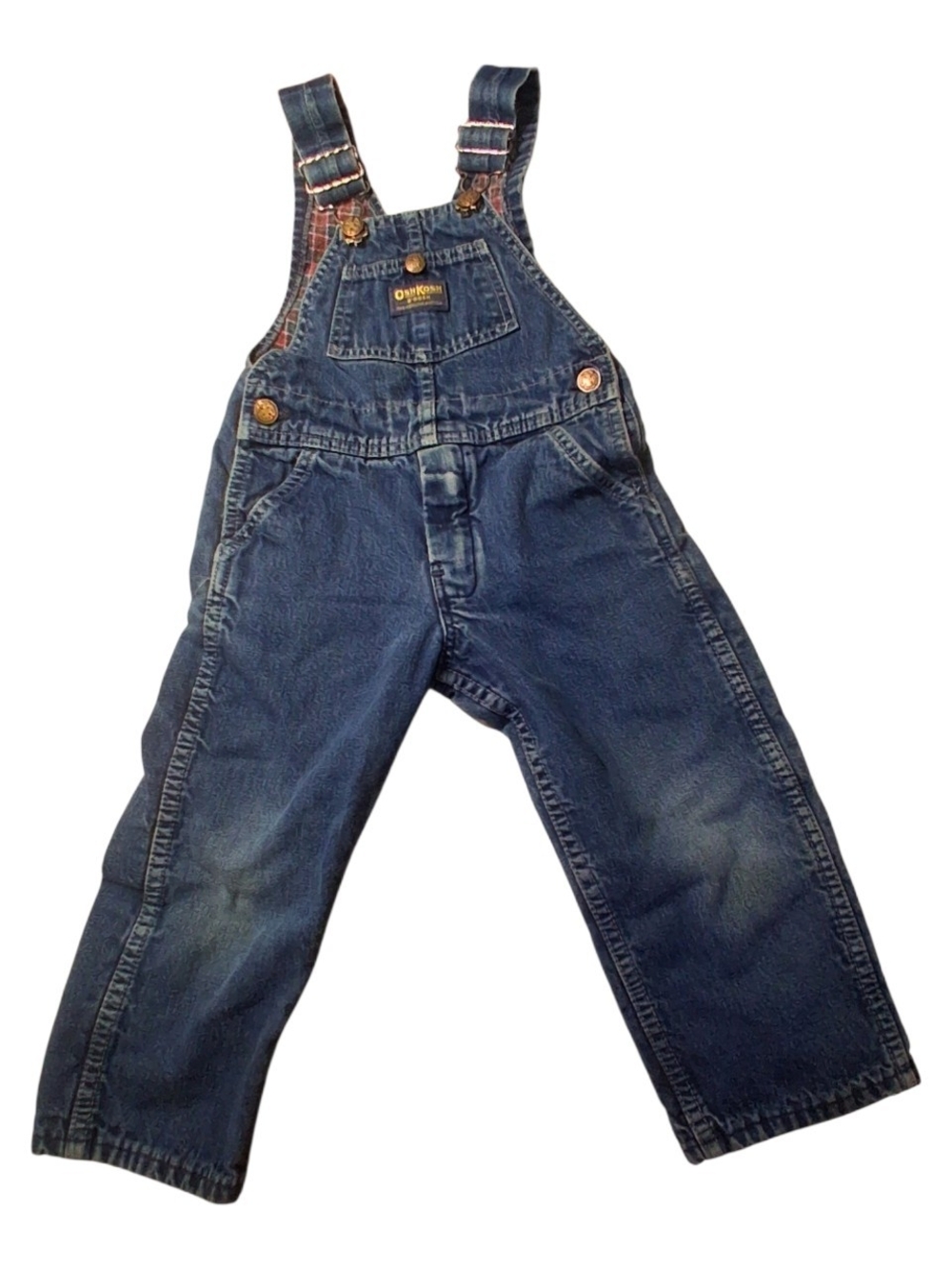Vintage OshKosh B'gosh Denim Overalls 4T Made in USA Blue